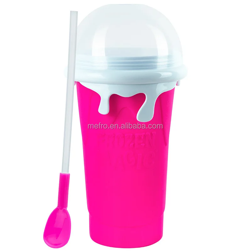 Funny Slushy Maker Cup 500ml Quick-Frozen Squeeze Smoothies Cup Homemade  Magic Ice Maker Bottle With Straw - Buy Funny Slushy Maker Cup 500ml  Quick-Frozen Squeeze Smoothies Cup Homemade Magic Ice Maker Bottle