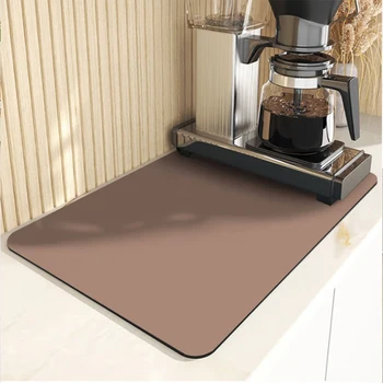 Tappetino Assorbente Per Cucina 30x40 Cm - Per Macchina Da Caff&egrave;, Scolapiatti, Antiscivolo E Resistente Al Calore