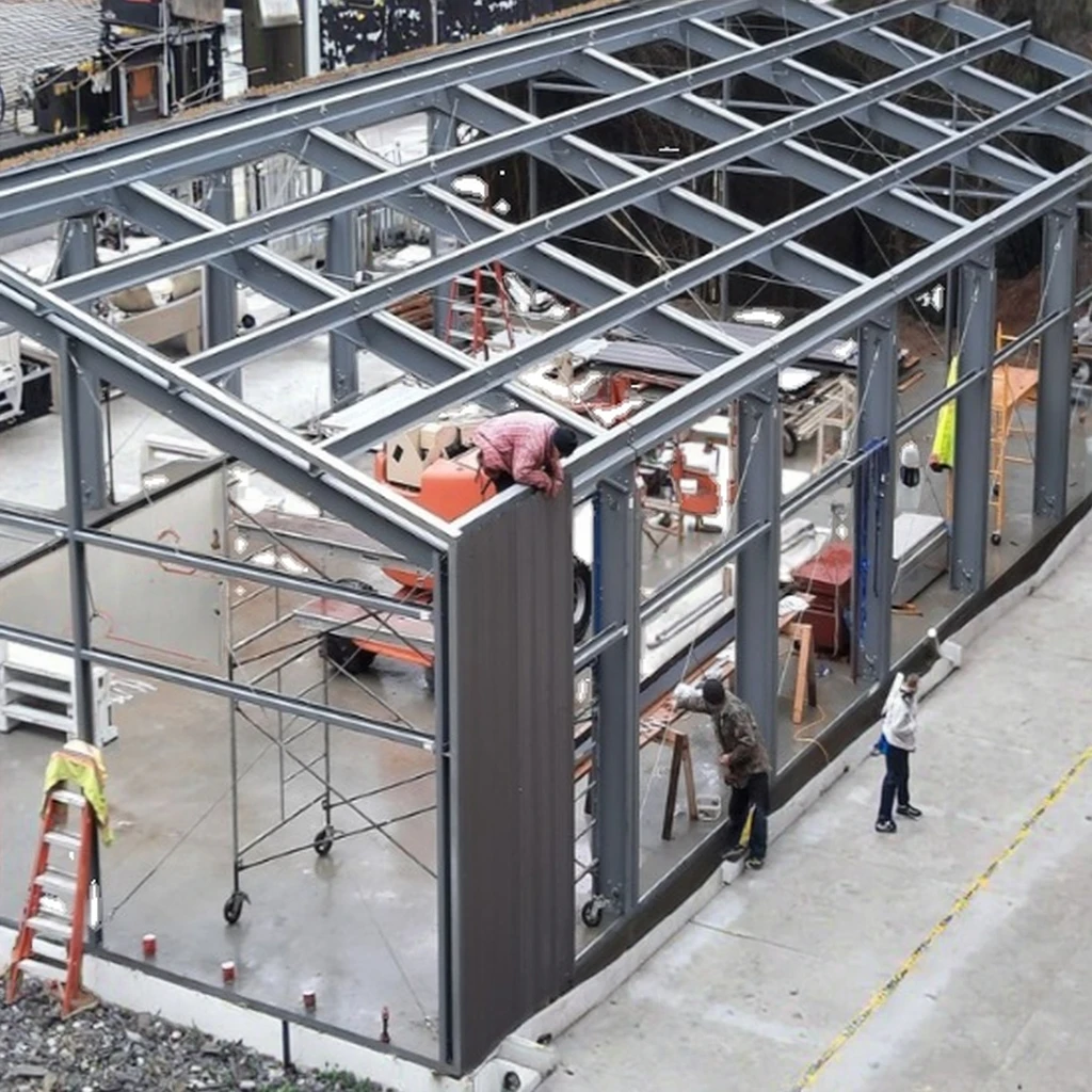 Steel Structure Warehouse with Durable Column and Beam for Material Storage