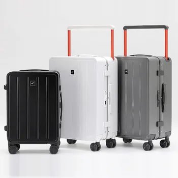 2024 New Aluminum Luggage 20 Boarding Password Suitcase 24-Inch Universal Wheel Frame Traveling Trolley Case Female