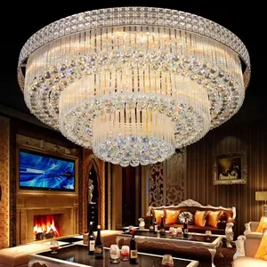 Modern Ceiling Luxury K9 Crystal Chandelier Suitable for Living Room, Lobby, Hotel Luxury Ceiling Lights