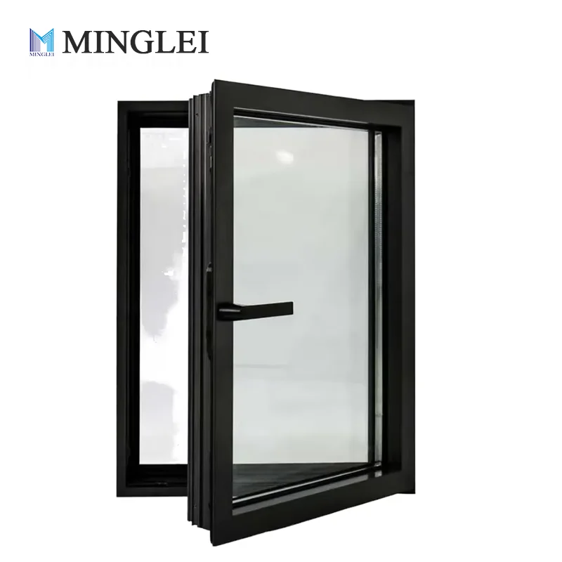 Немачки стандард висококвалитетни троструко оловљени термички прекид алуминијумски окретни прозори