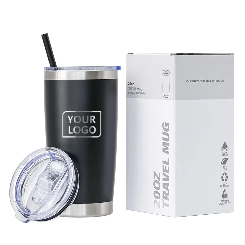 Buy Wholesale China Wholesale Bulk Yetys Custom Logo 20oz 30oz Stainless  Steel Vacuum Insulated Coffee Tumblers Travel Mugs With Straw And Lid & Mug  at USD 3.9