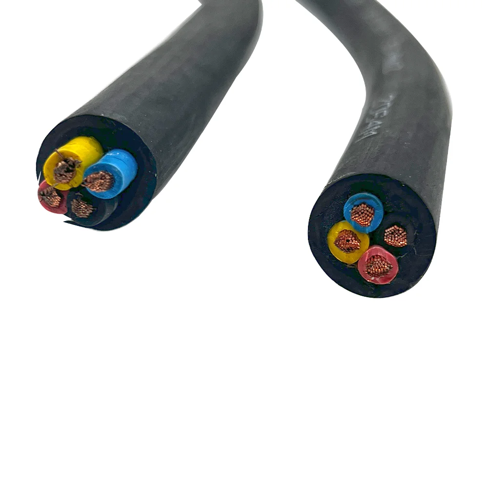 4x4 4x6 4x10 4x16 4x25 4x35 4x50 4x70 4x95 4x120 4x150 4x185 H07RN-F Flexible Low Voltage Rubber Cable Construction Copper