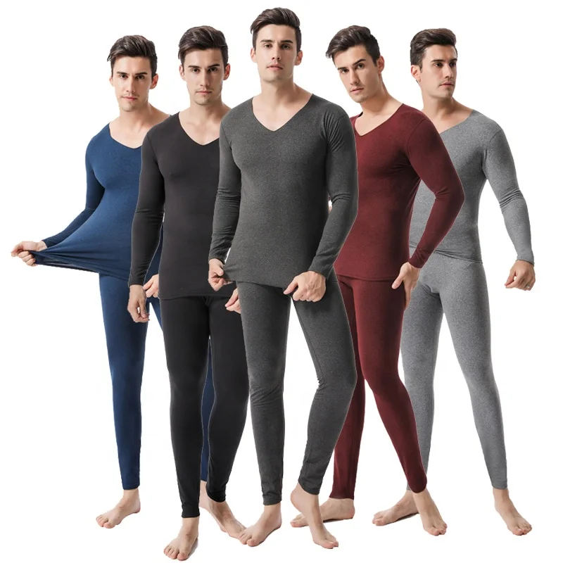 Wholesale Winter Long Johns Thermal Underwear Polyester Spandex Slim ...