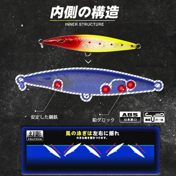 Lure New Arrival Topwater Pencil Hard Bait Lure and Artificial Bait Without Hooks Wholesale – Popper – view 4
