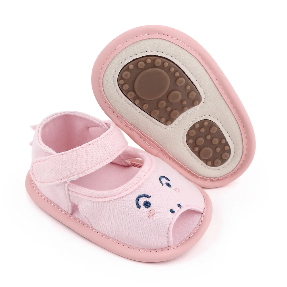 New Baby Solid Color Cartoon Half TPR Bottom Cute Breathable Fish Mouth Toddler Sandals supplier