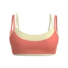square neck orange bra