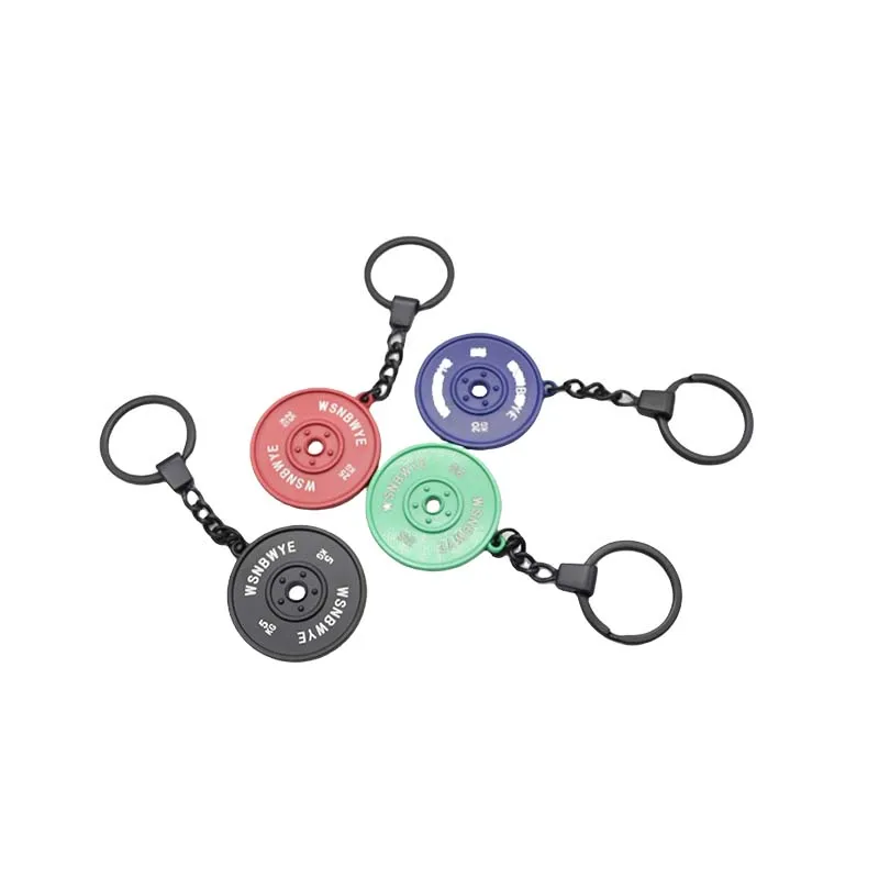 WSNBWYE Powerlifting Weight Plates DIY Sublimation Anime 3D Keychain