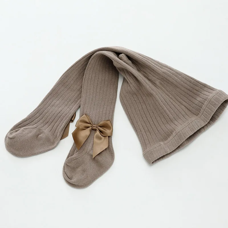 Лидер продаж 2019, хлопковые трикотажные Нескользящие Детские колготки для девочек, леггинсы для малышей