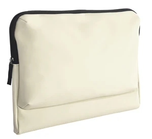 Faux Matte Leather Laptop Sleeve, Padded Main Compartment, Inner Organization Pockets & Front Zipper Pocket
