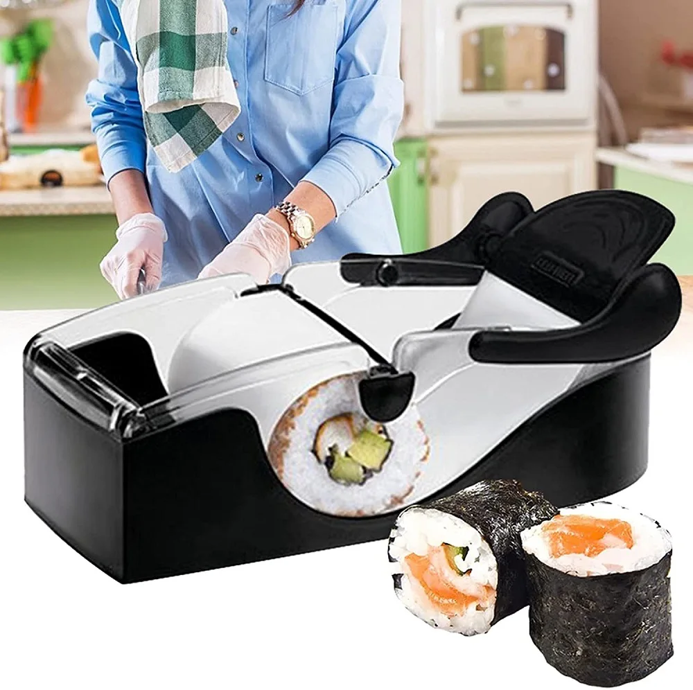 Automatic Sushi Roll Machine Making Kit Equipment DIY Sushi Mold for Beginners Kitchen Accessories Baking Tools