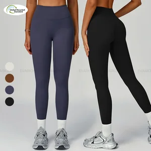 Wholesale Custom Breathable Buttery Soft Eco-friendly Women High Waist Workout Yoga Pants Recycled Butt Lift Leggings for Women