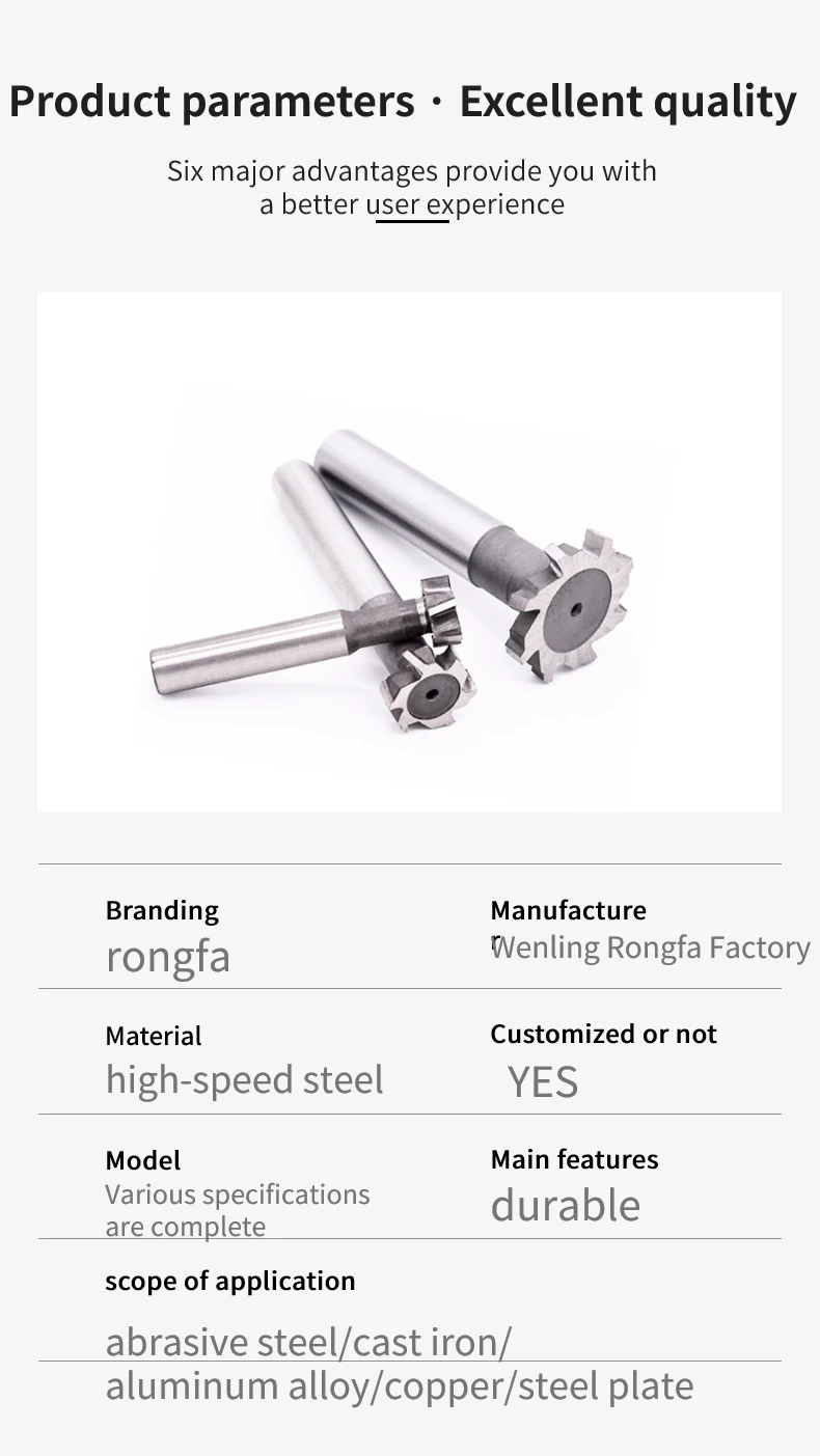 Straight Shank Tgroove Milling Cutter Tshaped Cutter Trapezoidal