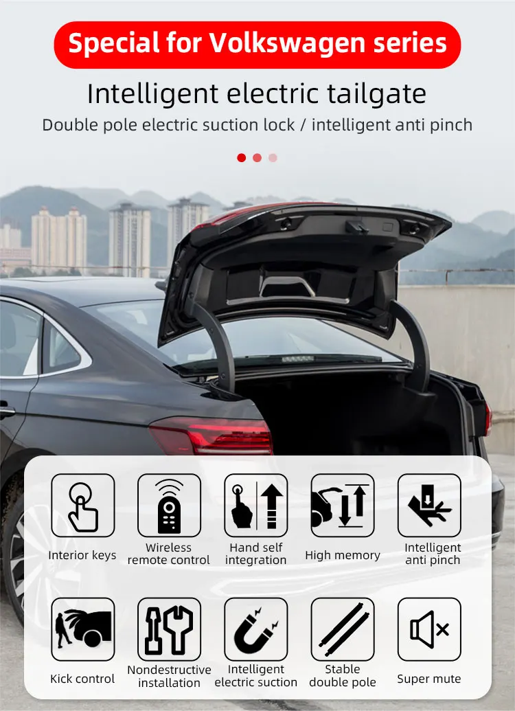 Car Accessories Trunk Opener Smart Power Tailgate Lift for VW T-ROC Electric Tailgate Boot Starter TACQUA TAYRON