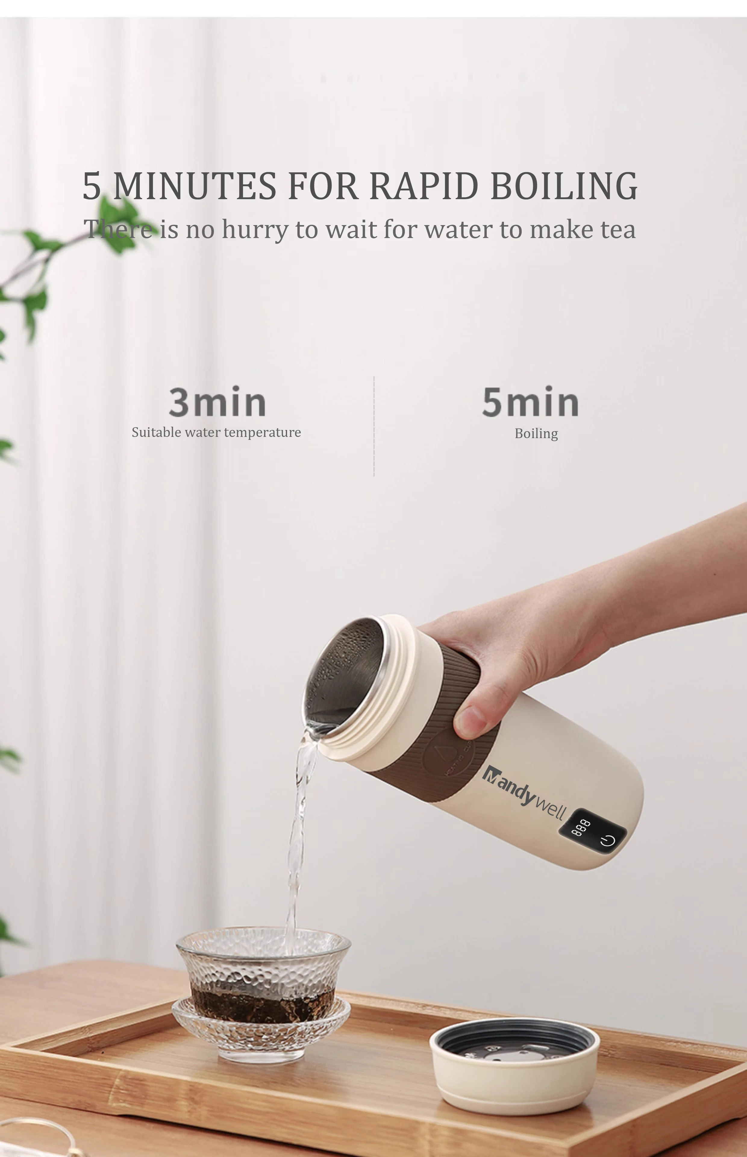 350ml Small And Portable Water Boiler Tea And Coffee Travel Electric ...