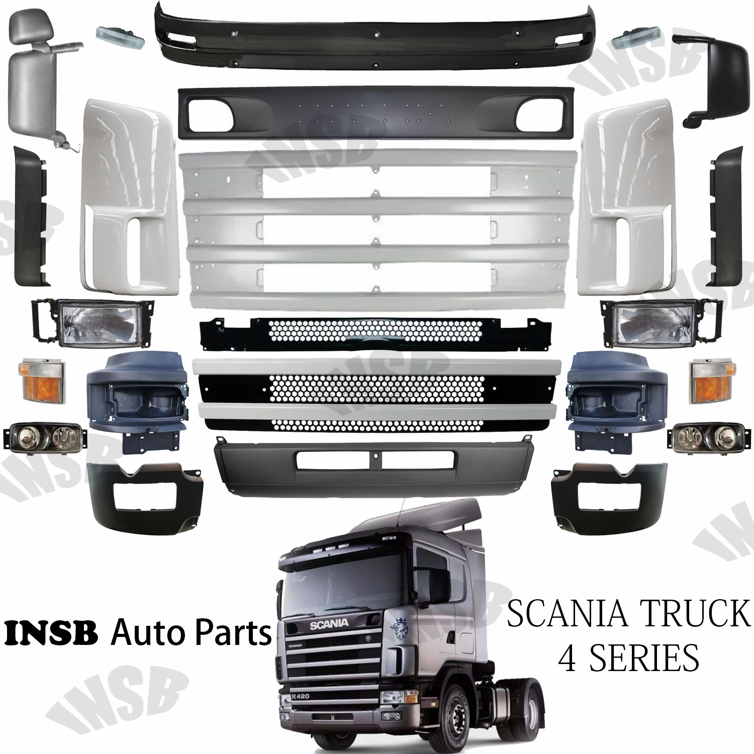 13871551385410 SCANIA4シリーズトラックスペアボディパーツ用コーナー