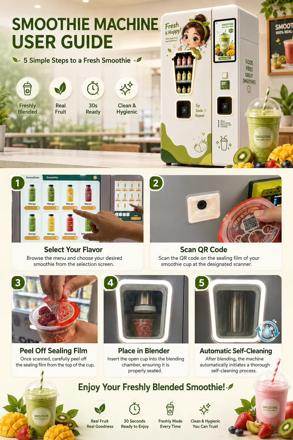 Small Life Smoothie Vending Machine