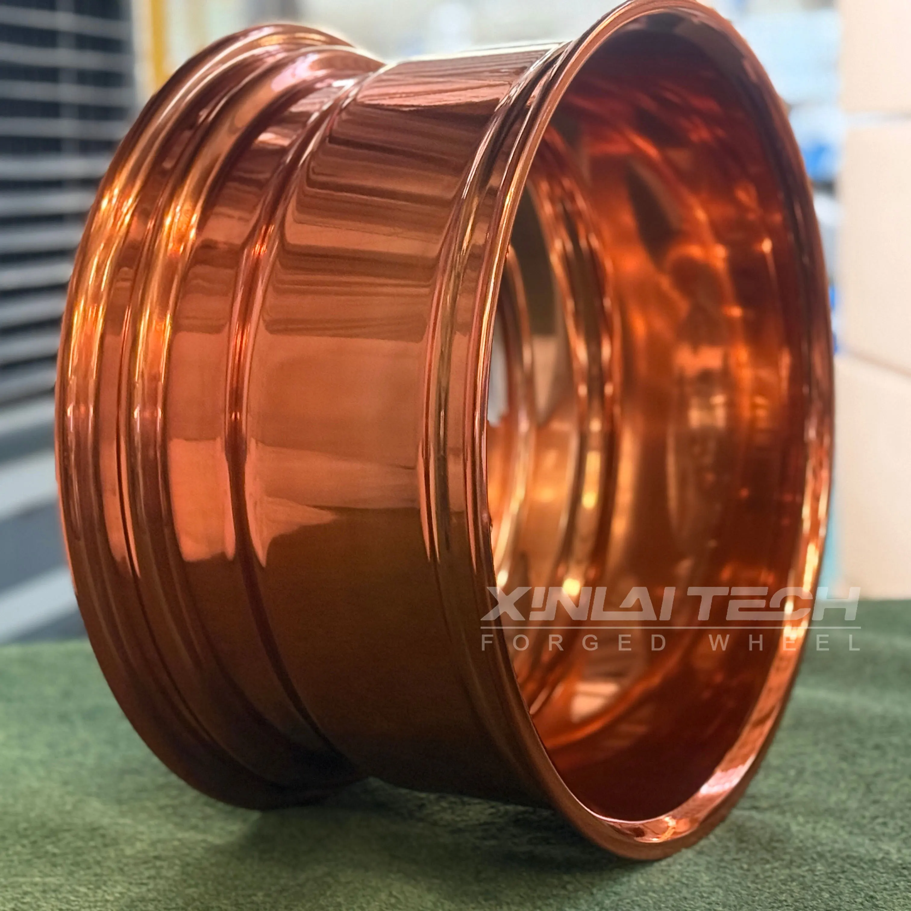 XL Satin Bronze 2-piece Forged Wheel Deep Dish Deep Lip Concave Custom Wheels 5x120 5x112 5x114.3 Racing Car Wheel - Image 4