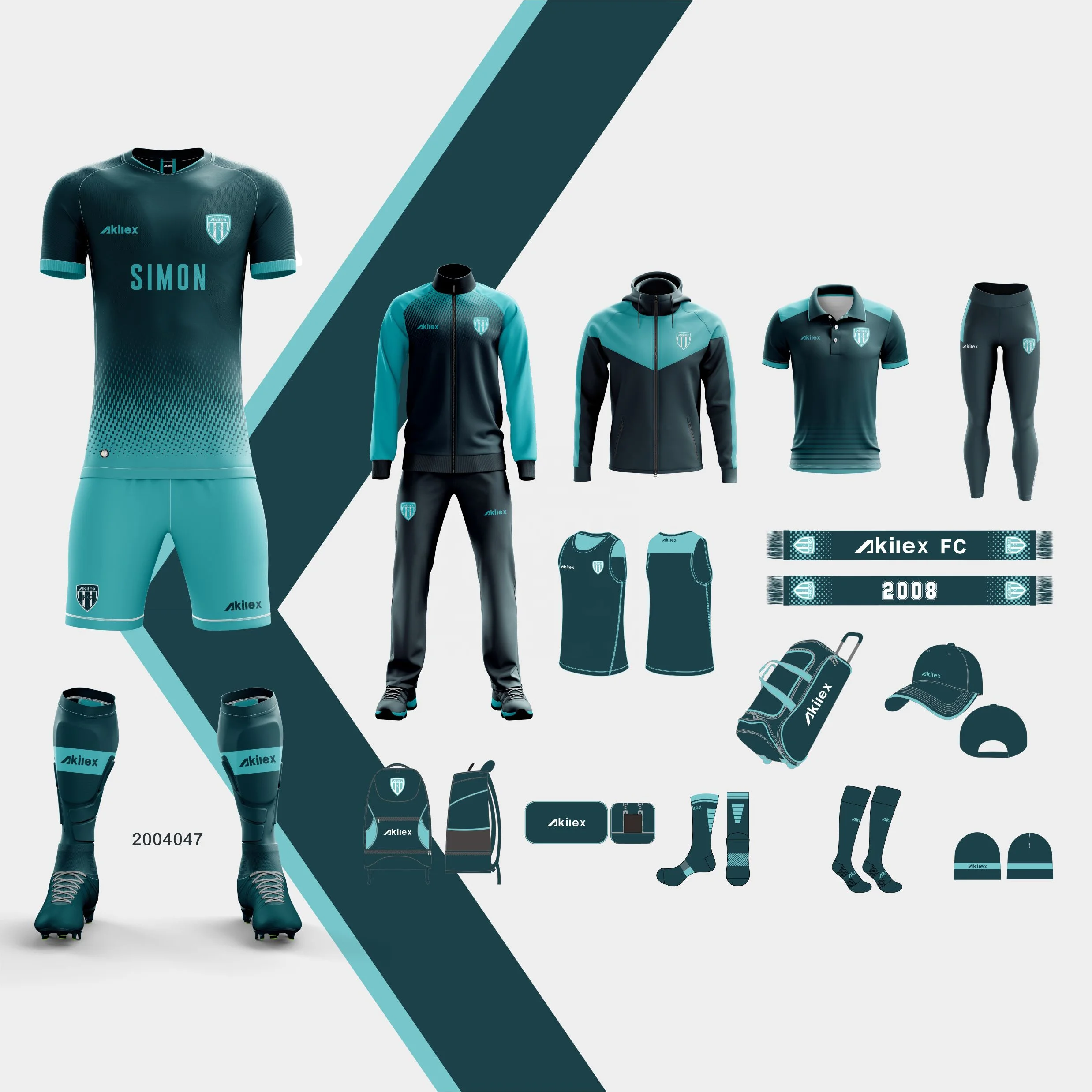 Set of Soccer Kit or Football Jersey Template for Football Club