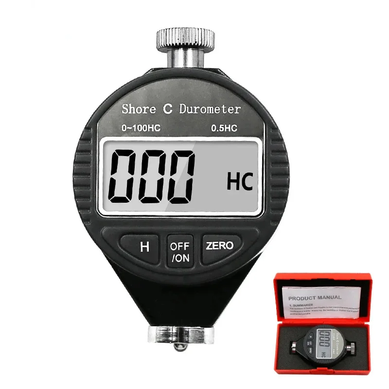 HA HD HC Digital Shore Durometer Sclerometer Portable Tire Rubber Hardness Tester Meter