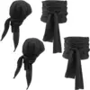 Black (headscarf/waistband)