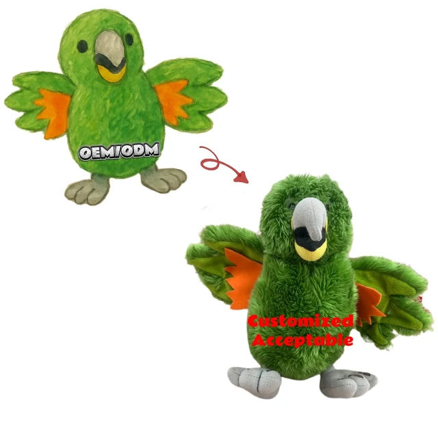 9inch High-quality Parrot Bird Plush Toy Cuddly Plush Toys Customized Creative Animal