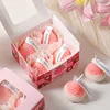 Pack de fresas rosa-blanco de gran tamaño (4 packs)