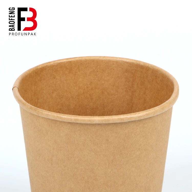 
Пищевой pe покрытием крафт-бумага greaseproof бумага суп чаша для горячих продуктов 