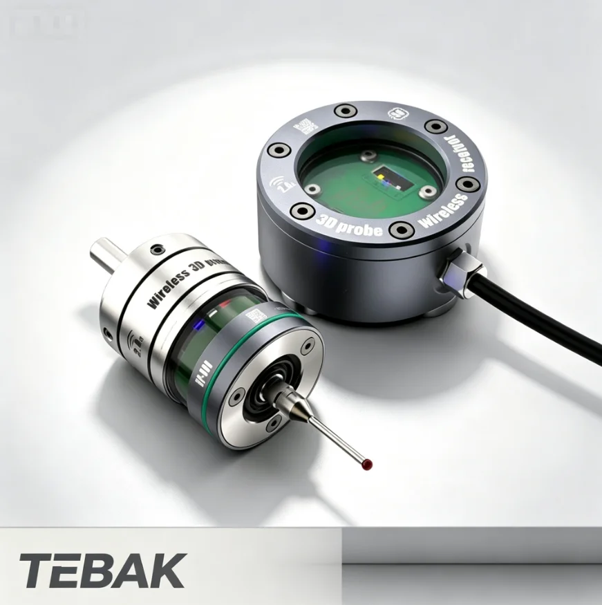 TEBAL GP-800 Wireless CNC Probe | 3D Edge Finder Centering Rod | Replacement for Renishaw OMP40-2