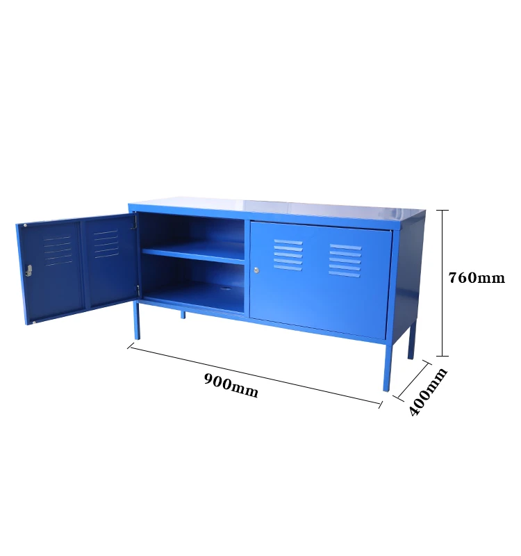 Metal Storage Cabinets with Lock, Small Locker Organizer Steel Cabinets,  Adjustable Layers Shelves 2 Doors for Home, Office