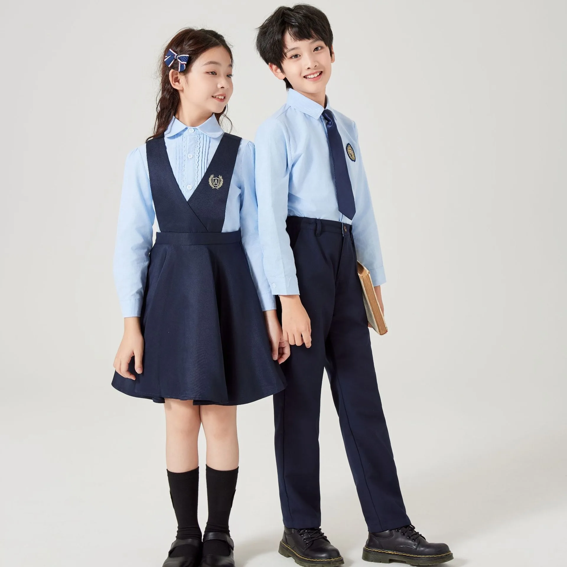 navy blue school uniform dress Navy Twirl Dress