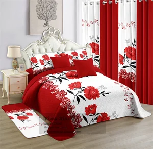 Heavy Duty 12-Pc Bedding Set Commercial Use Hypoallergenic Thermal Insulated Decor Vintage Floral Striped Cartoon Character