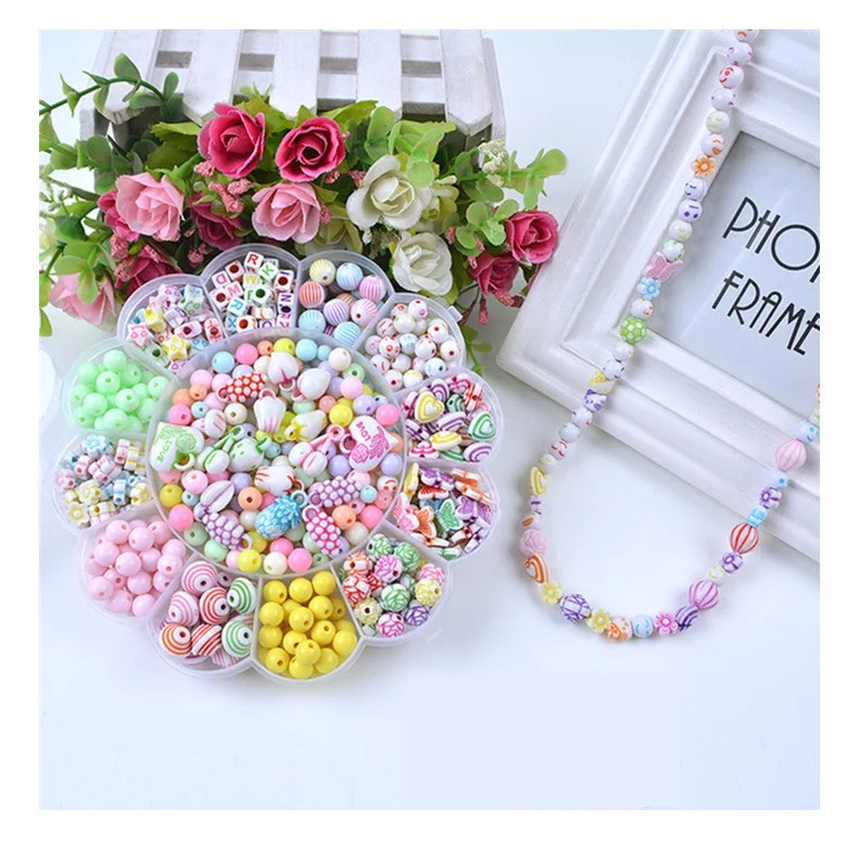 Diy Deep Color Beaded Bracelets Multicolor Acrylic Beads For Bracelet ...