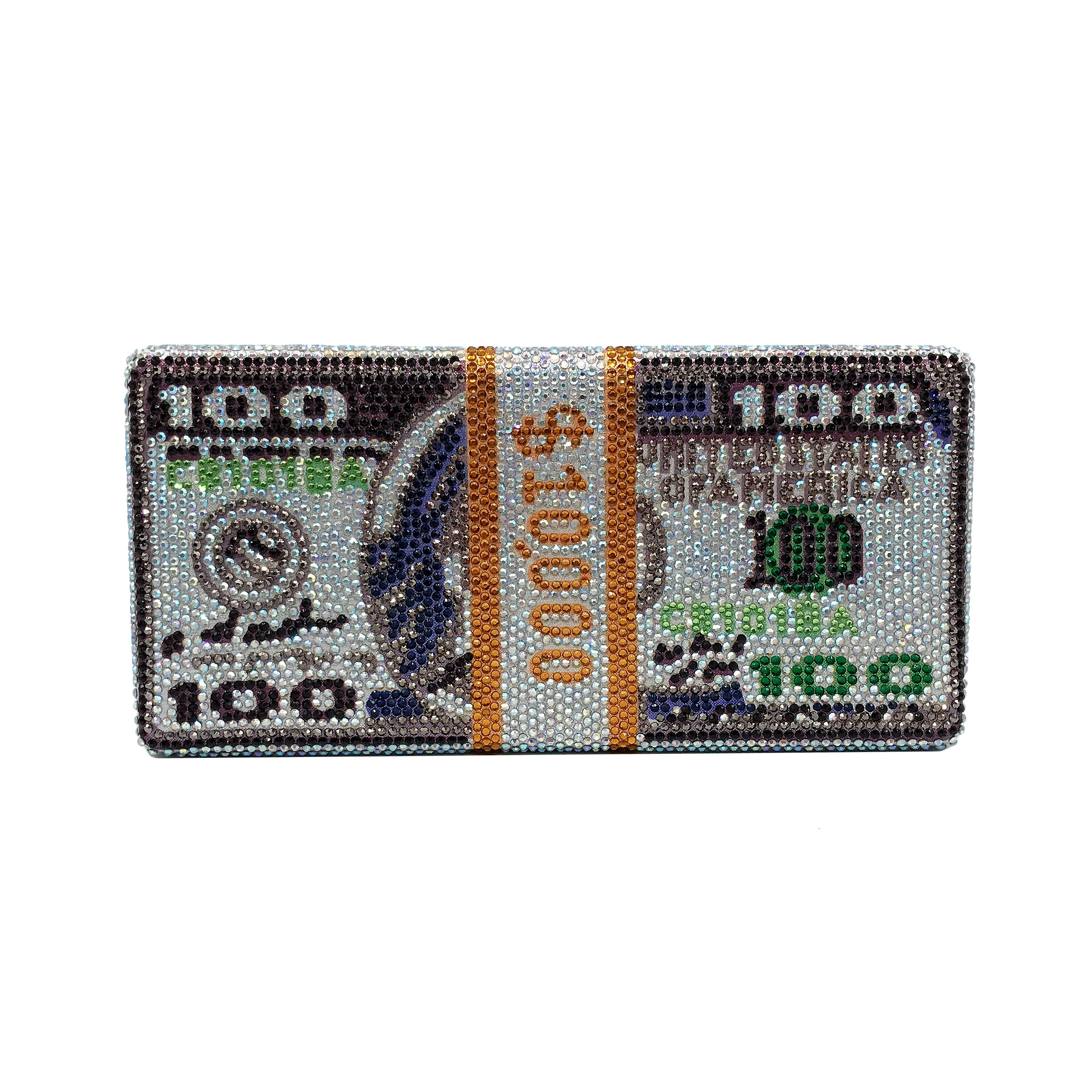 Women Crystal Money Usd Bags Dollar Design Luxury Diamond Evening