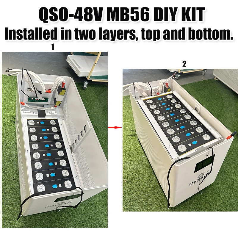 48V 628Ah LiFePO4 Battery Box Kit with 16S BMS for Solar Energy