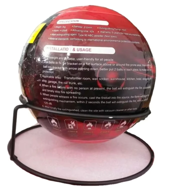 Factory Supplying Cheap Dry Powder Auto Fireball Extinguisher 1.3kg Fast Safe Fire Ball