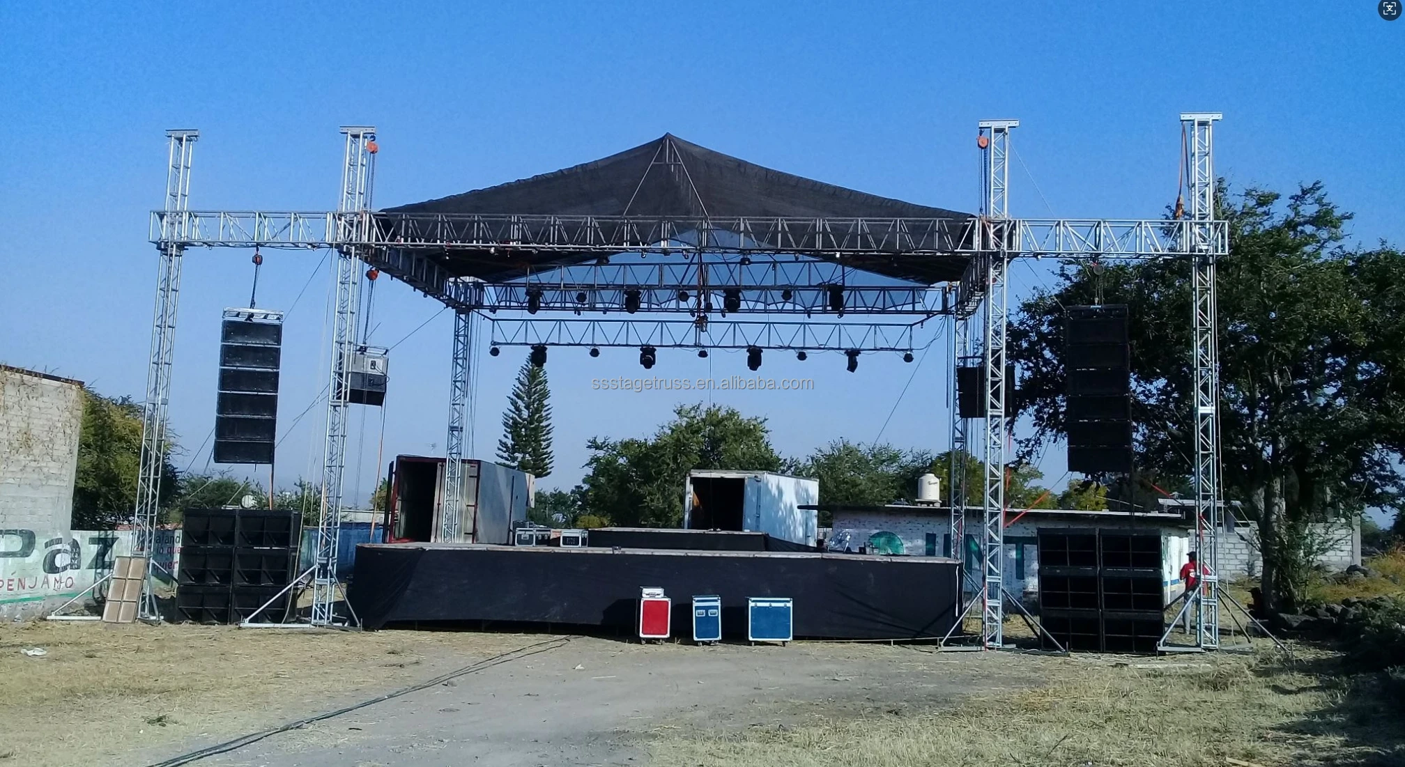 product aluminum truss outdoor event stage truss concert lighting speaker suspension audio hanging lifting system-2