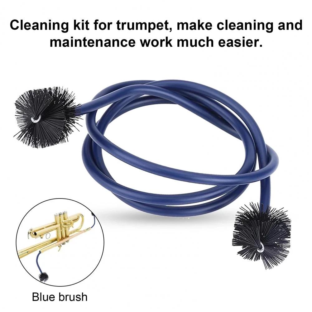 Kit De Nettoyage Pour Instruments En Laiton (trombone, Trompette…) - 3 Brosses En Laiton Pour Tuyaux Et Embouchures