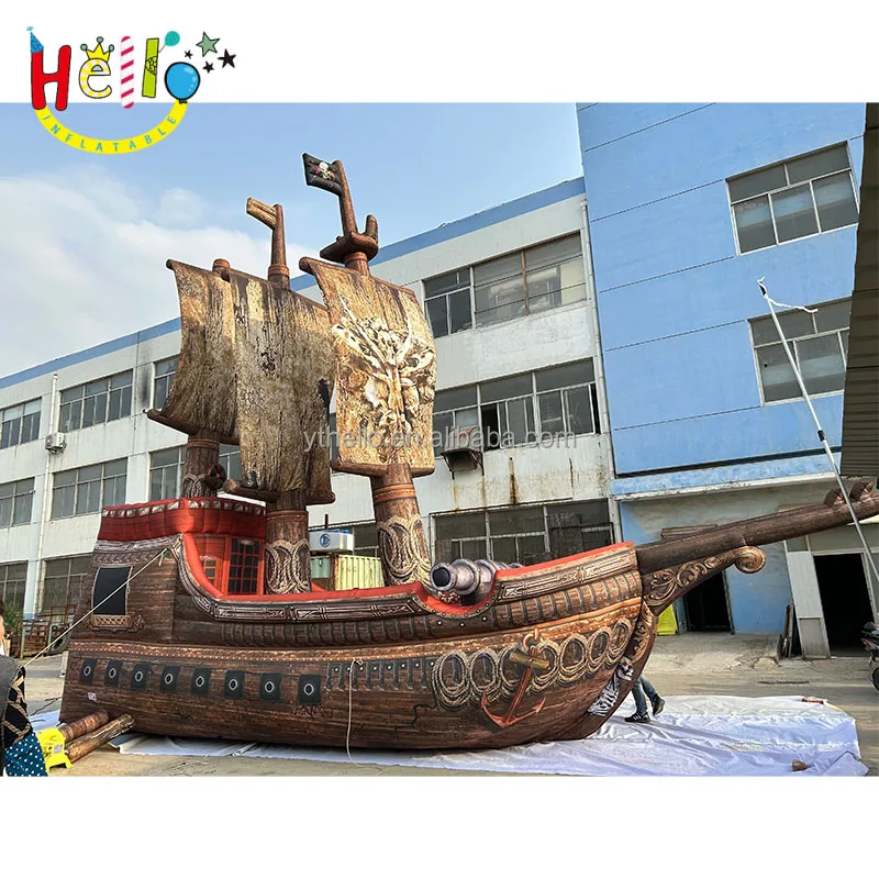 Inflatable Pirate Ship - Realistic Cartoon Model for Events