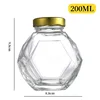 200ml golden oxide-aluminum sealed honey, 250 grams