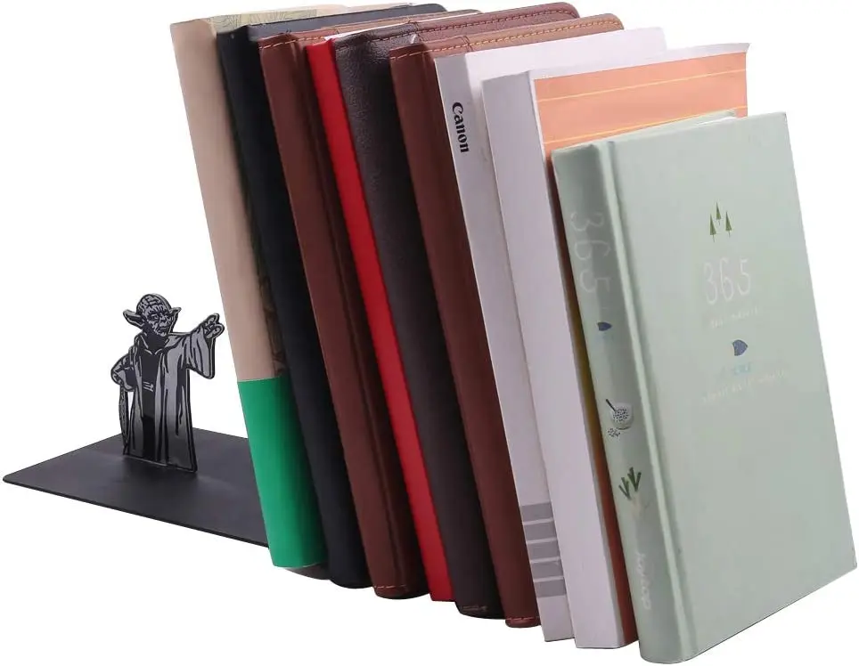 Креативный подарок Премиум сверхпрочная металлическая подставка для книг на офисном столе Декор дома Черный L-образный