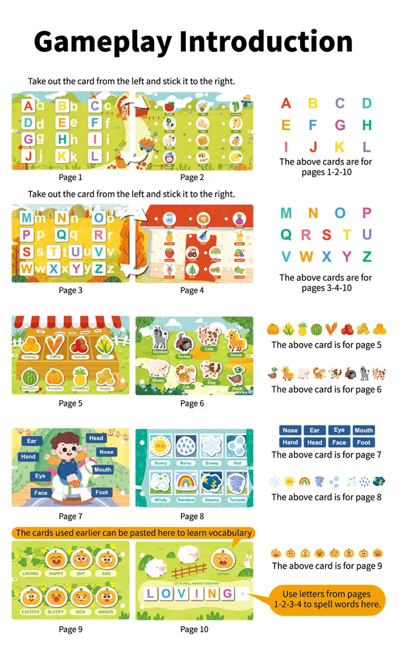 Toddler Quiet Book Early Learning Activities Puzzle Paste Matching Game Toy Kids Educational Magic Tape Wooden Busy Books Toys