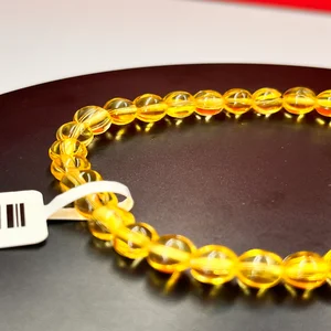 Golden Wax Beaded Bracelet with Handstring Fine Jewelry Accessory