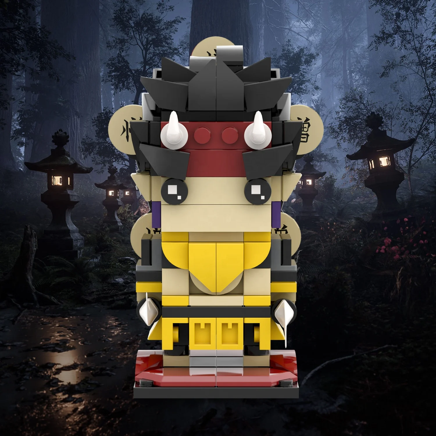 Build Your Dream World with MOOXI Demon Slayer Brick Heads