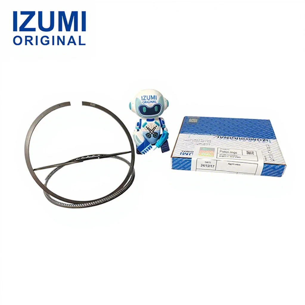 IZUMI ORIGINAL 8 PCS 8DC9 Piston Rings Set for Mitsubishi Diesel Engine Parts Construction Machinery Parts