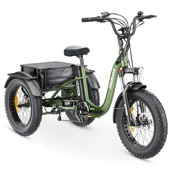 Tricycle électrique Adulte 20" 500W - Grand Panier, Autonomie 35km, Idéal Ville Et Chemins - 6