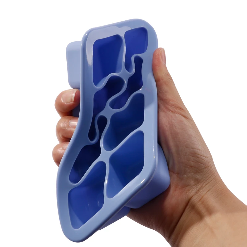 Ever Soul LFGB Approved BPA Free Soft Silicone Rectangular Food Freezer Tray Baby Feeding Dining Essential