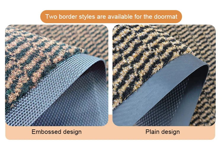 Durable Classic PP Cut Pile TPE Backing Doormat Modern Style Outdoor Entrance Mat(图3)