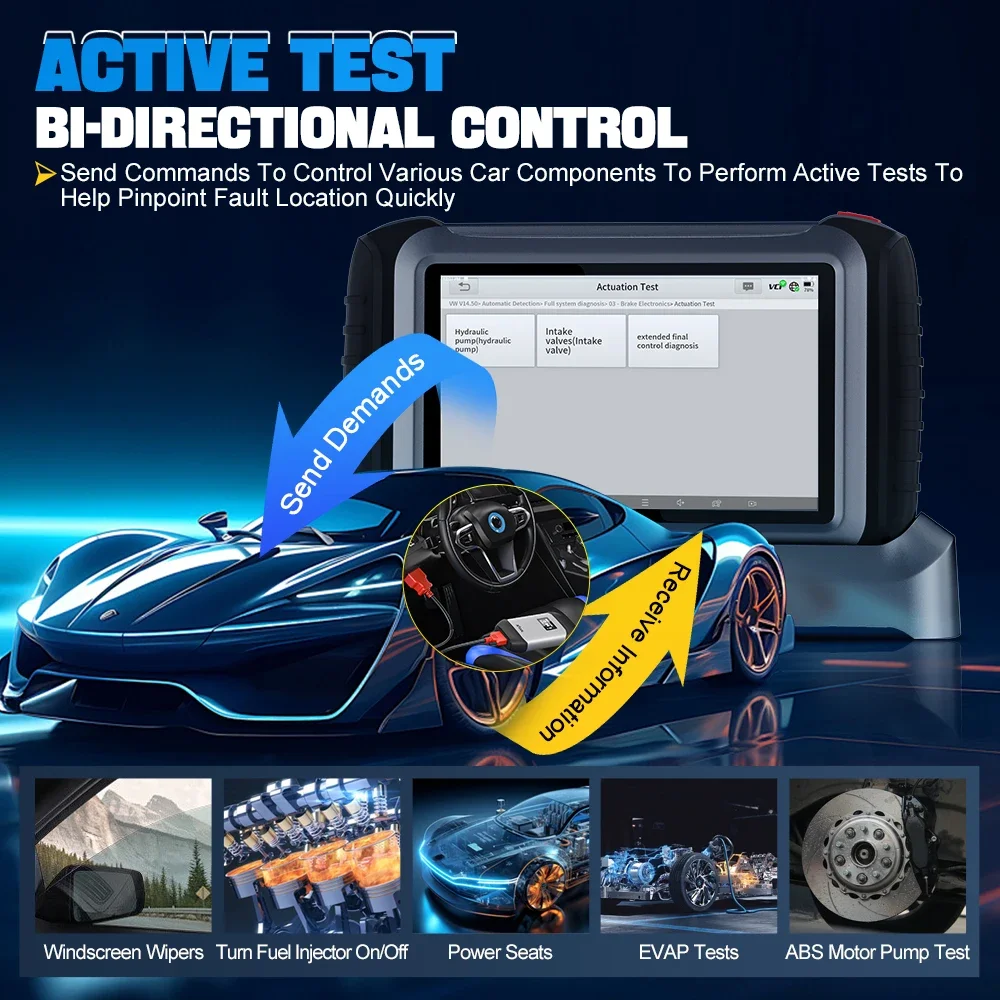 XTOOL INPLUS IP919PRO Car Diagnostic Scanner Automotivo Tools ECU Coding Programming 42+ Services With CANFD DOIP Topology FCA